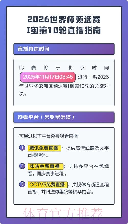 2026世界杯直播今日观看指南免费观看 2026世界杯直播今日观看指南免费观看