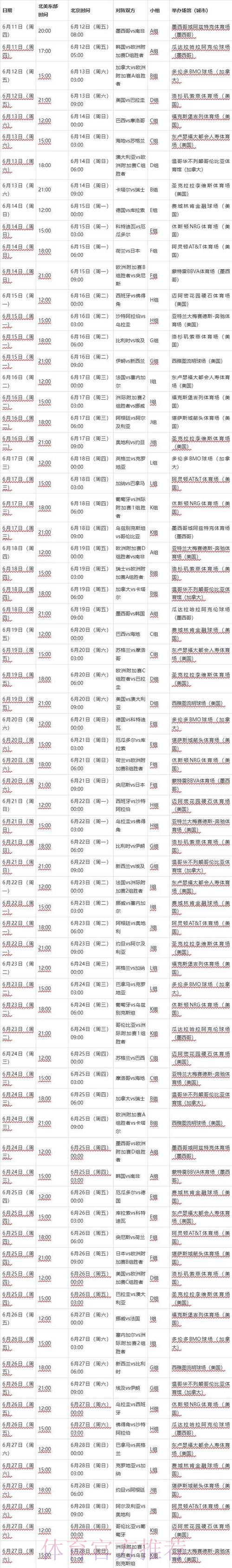 2026世界杯赛程一览实时赛程查询入口 2026世界杯赛程一览实时赛程查询入口